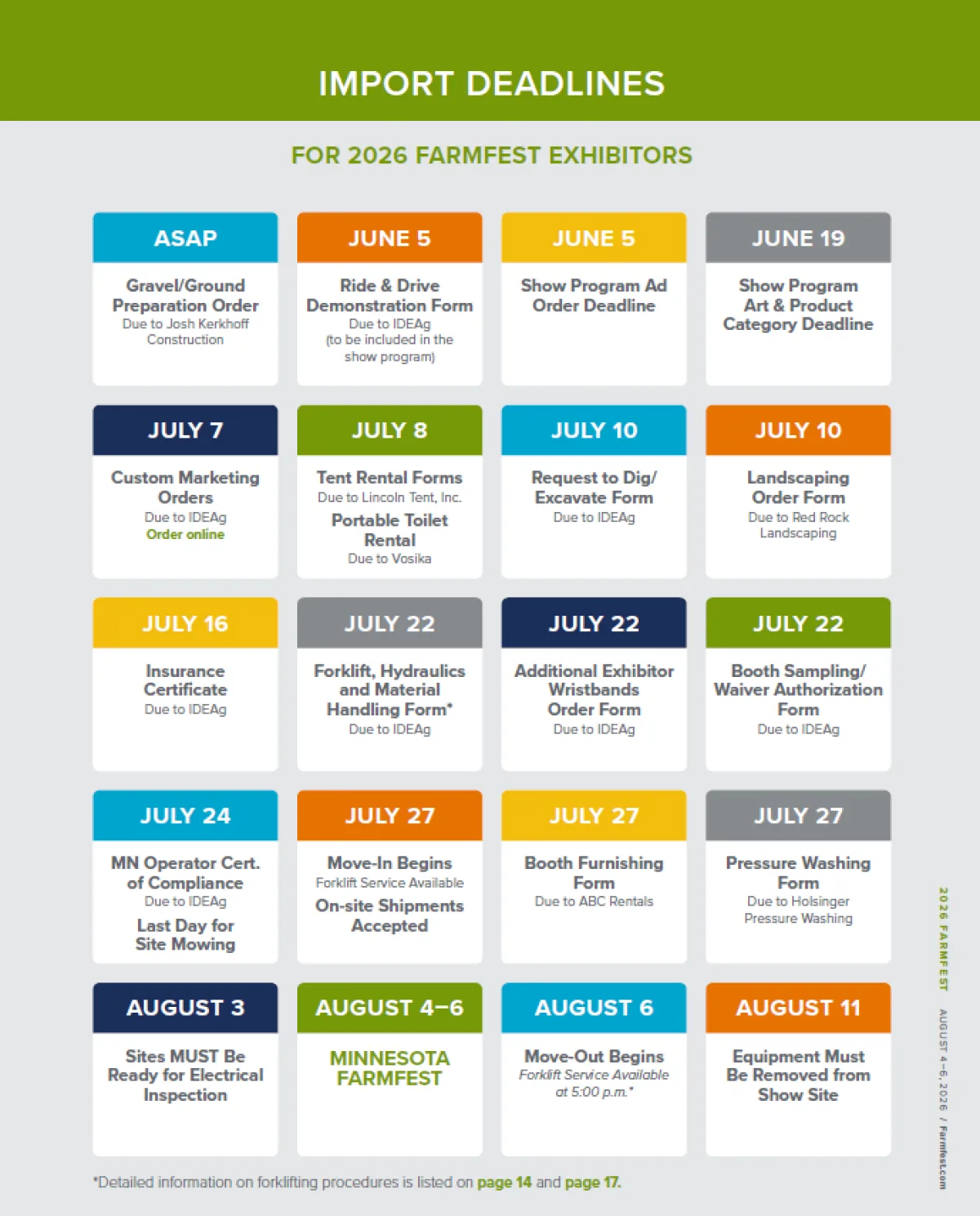 FF26 Important Deadlines