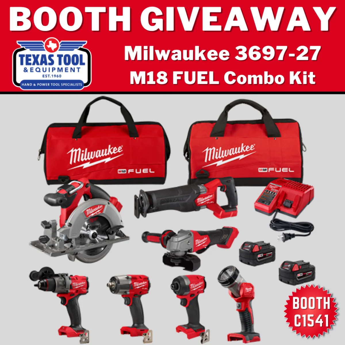 Texas Tool Booth Giveaway Promo 2024