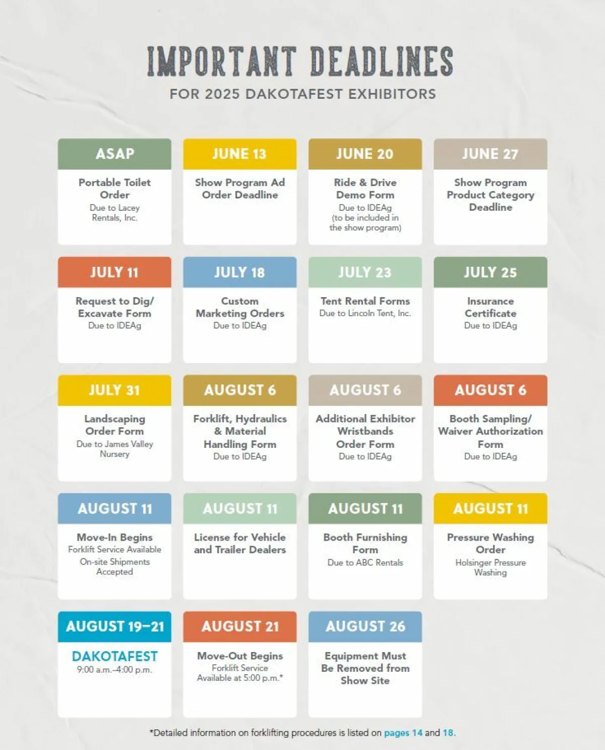 DFST25 Important Deadlines