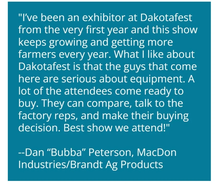 Dakotafest Testimonial 1